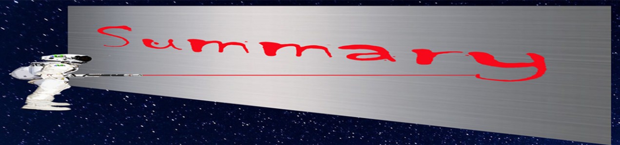 Spaceman summary board Spaceman summary board